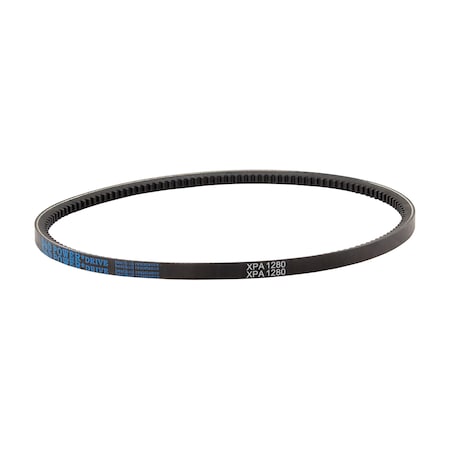 D&D XPA1280 Cogged, Metric V-Belt, 1280mm Outside Length, 13 mm Top Width, 10 mm Thickness, 1 Ribs XPA1280